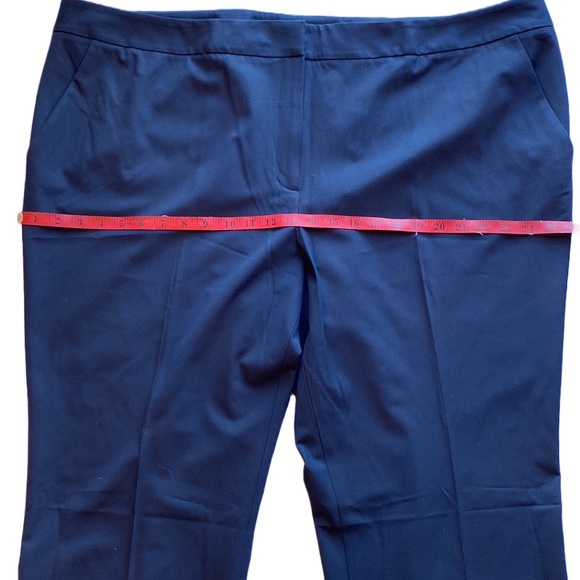 NWT 💙 Halogen Nordstrom “Taylor Fit” Wide-Leg, Stretch, Navy Blue Trouser, 22 - Picture 11 of 16